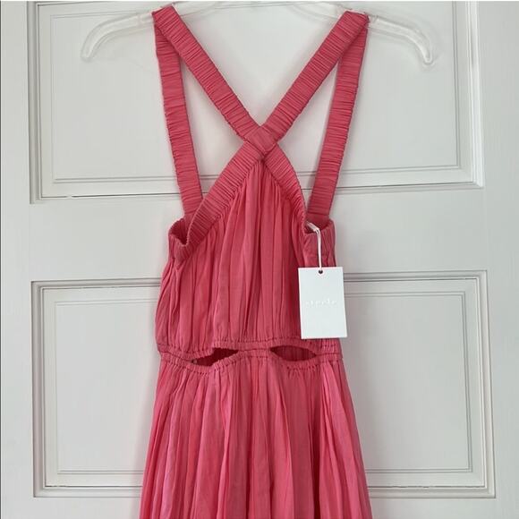 NWT Anthropologie Steele Pink Cutout Dress - Picture 10 of 11